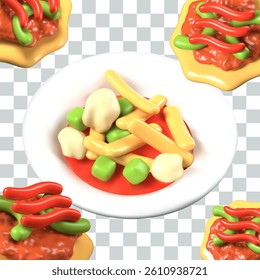 Bright vector composition for advertising cafeteria, restaurant of Mexican cuisine