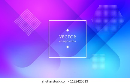 Diseño de diseño moderno de textura de degradado de geometría minimalista de vectorial brillante. Fondo geométrico abstracto brillante con gradiente para publicidad, afiche, volante.