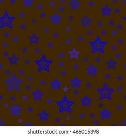 bright vector geometric seamless pattern with stars