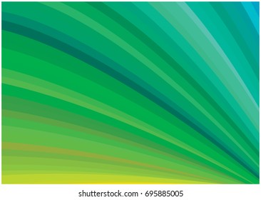 bright vector green gradient curves background