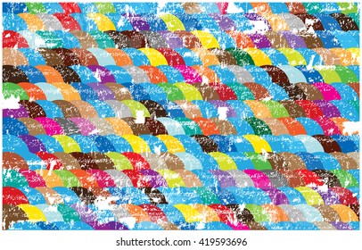 Bright Vector Grunge Circles Background.Abstract Colorful Vector Wallpaper Design with Grunge Mosaic Circles.