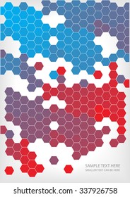 bright vector hexagons background