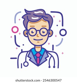 Ícone de vetor brilhante médico medicina