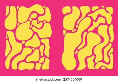 Bright vector illustration with abstract liquid shapes. Perfect for use in graphic design, branding, and marketing materials.