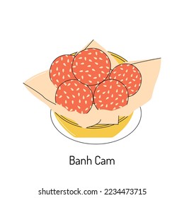 bright vector illustration of Asian food. Vietnamese menu, Asian dishes for menus and restaurants.