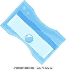 bright vector illustration sharpener, school and office supplies, back to school