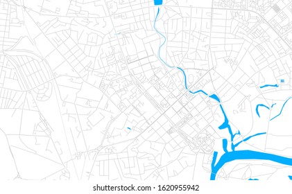 Bright vector map of Chernihiv, Ukraine with fine tuning between road and water. Use this map as a background for your company or as a high-quality interior design.