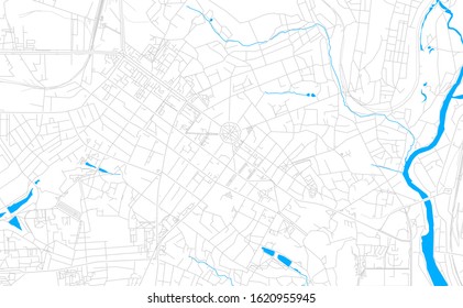 Brillante mapa de Vector de Poltava, Ucrania con ajuste fino entre la carretera y el agua. Utilice este mapa como fondo para su empresa o como un diseño de interiores de alta calidad.