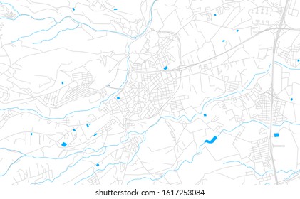 Bright vector map of Telde, Spain with fine tuning between road and water. Use this map as a background for your company or as a high-quality interior design.