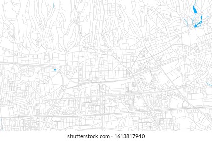 Bright vector map of Zagreb , Croatia with fine tuning between road and water. Use this map as a background for your company or as a high-quality interior design.