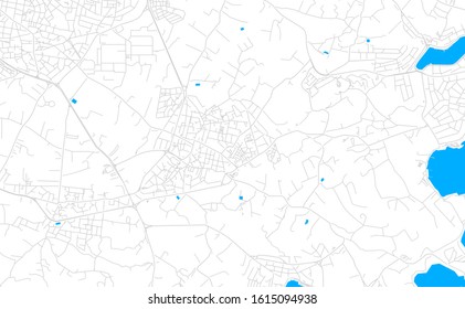 Bright vector map of  Zejtun, Malta with fine tuning between road and water. Use this map as a background for your company or as a high-quality interior design.