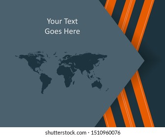 Bright vector modern design template. Annual report elements for your work. Colorful layout, magazine, brochures template with world map. Eps10