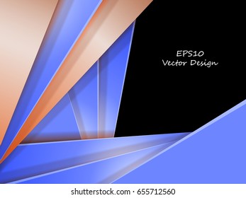 bright vector modern frame over black. Colorful background with copy space. Elements for design. Eps10