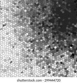 Bright vector mosaic in grey tones.