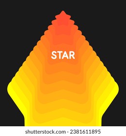 Bright vector poster and background with stars. A template to place text. Vector illustration.