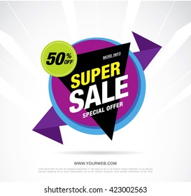 bright vector sale banner