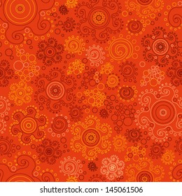 bright vector seamless background in ethnic style
