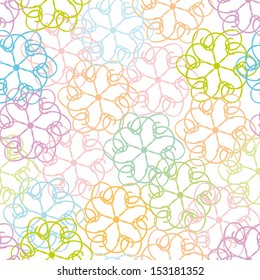 Bright vector seamless dolly background