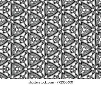 Bright vector seamless illusion in a modern design