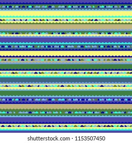 bright vector seamless pattern in mexican style