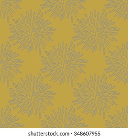 Bright Vector Seamless Texture Drawing Flowers Stock Vector (Royalty ...
