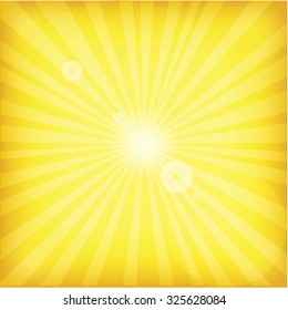 Bright vector sun effect background