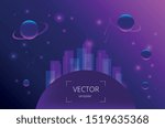 bright vector template - night city