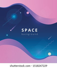 
bright vector template - space and geometry