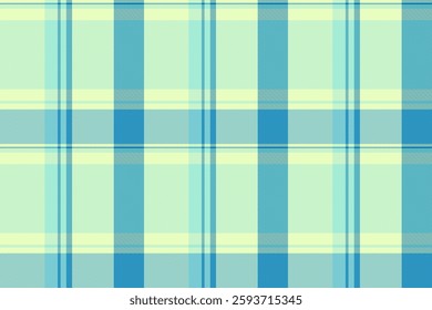 Bright vector texture tartan, decoration background pattern textile. Ethnic check plaid fabric seamless in light and teal colors palette.