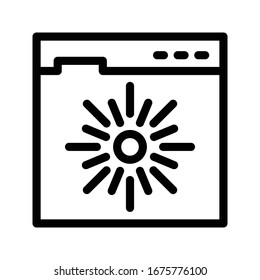 bright vector thin line icon 