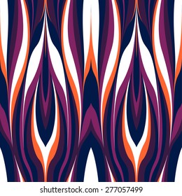 bright vector of wavy lines, seamless pattern with mirror lines abstraction