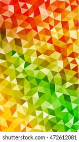 Bright vertical banner. Green shades. Polygonal design. Vector illustration. For registration sites, presentations, business brochures.
