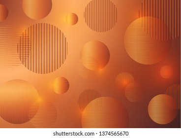 Bright vertical and horizontal stripes in the circle. Abstract geometric background. Vector illustration for print or design.