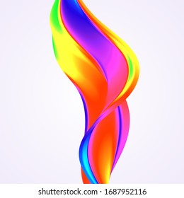 
Bright vertical wave stream. Abstract wave background.