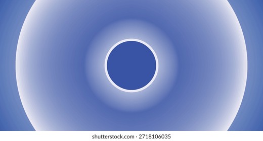 Ein heller und lebendiger abstrakter Hintergrund mit einem glatten radialen Farbverlauf in Blau und Weiß