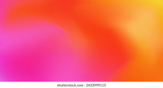 Vector brillante vibrante de color rosa, rojo y naranja fondo degradado de malla. Abstracto brillo de colores de neón acuarela digital para el concepto de llama de fuego, diseño de la pasión, banner