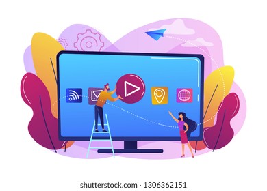 Bright vibrant violet vector isolated illustration