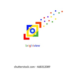  Bright  view Logo, bright media Logo, Vector icon