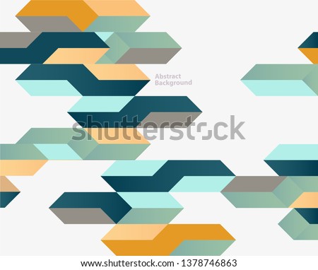 Bright vintage geometric background