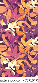 Bright Vintage Seamless Exotic Vector Background