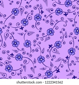 bright violet chinese seamless pattern