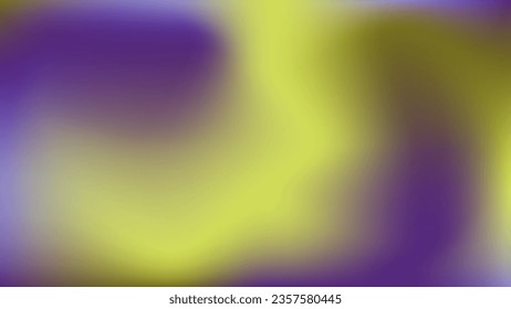 Bright violet lime green lilac blue blur color background. Blooming petunia beautiful dark purple flower dahlia green leaf wallpaper. Iris flower delicate petals vibe print. Mockup advertisement cover