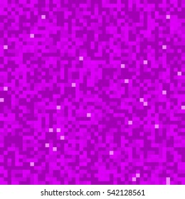 Bright violet seamless pixel pattern. Vector illustration for your graphic design.