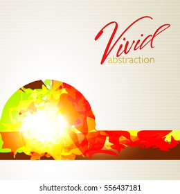 Bright vivid abstraction. Color vector pattern.