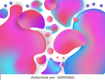 bright vivid pink to blue gradient melt background for presentation,web banner or wallpaper,vector illustration,abstract art,fluid drop concept