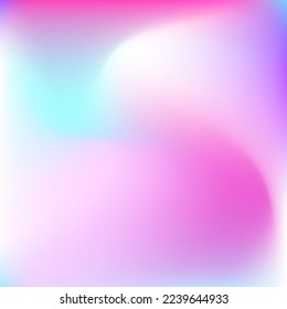 Bright Water Neon Sky Curve Swirl Gradient Mesh. Wavy Blurred Color Fluid Light Wallpaper. Colorful Pink Liquid Multicolor Vivid Gradient Background. Pastel Vibrant Cold Dynamic Blurry Texture.