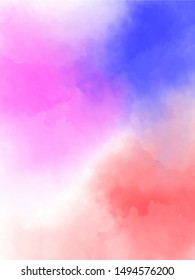 bright watercolor background with blurred spots of paint