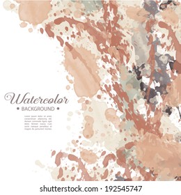 Bright watercolor background. Vector illustration
