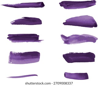 Bright Watercolor Brush Marks Pack