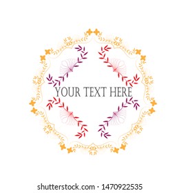 Bright watercolor floral frame with different herbal element for invitations. greeting cards an other decorations. Autumn flower frame
